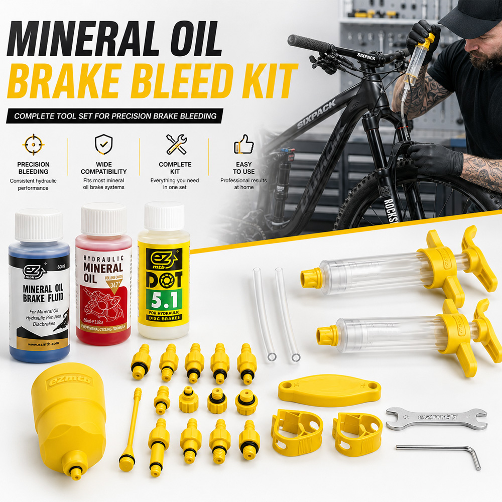 Hydraulic Brake Bleed - Olej mineralny do hamulców rowerowych, zestaw